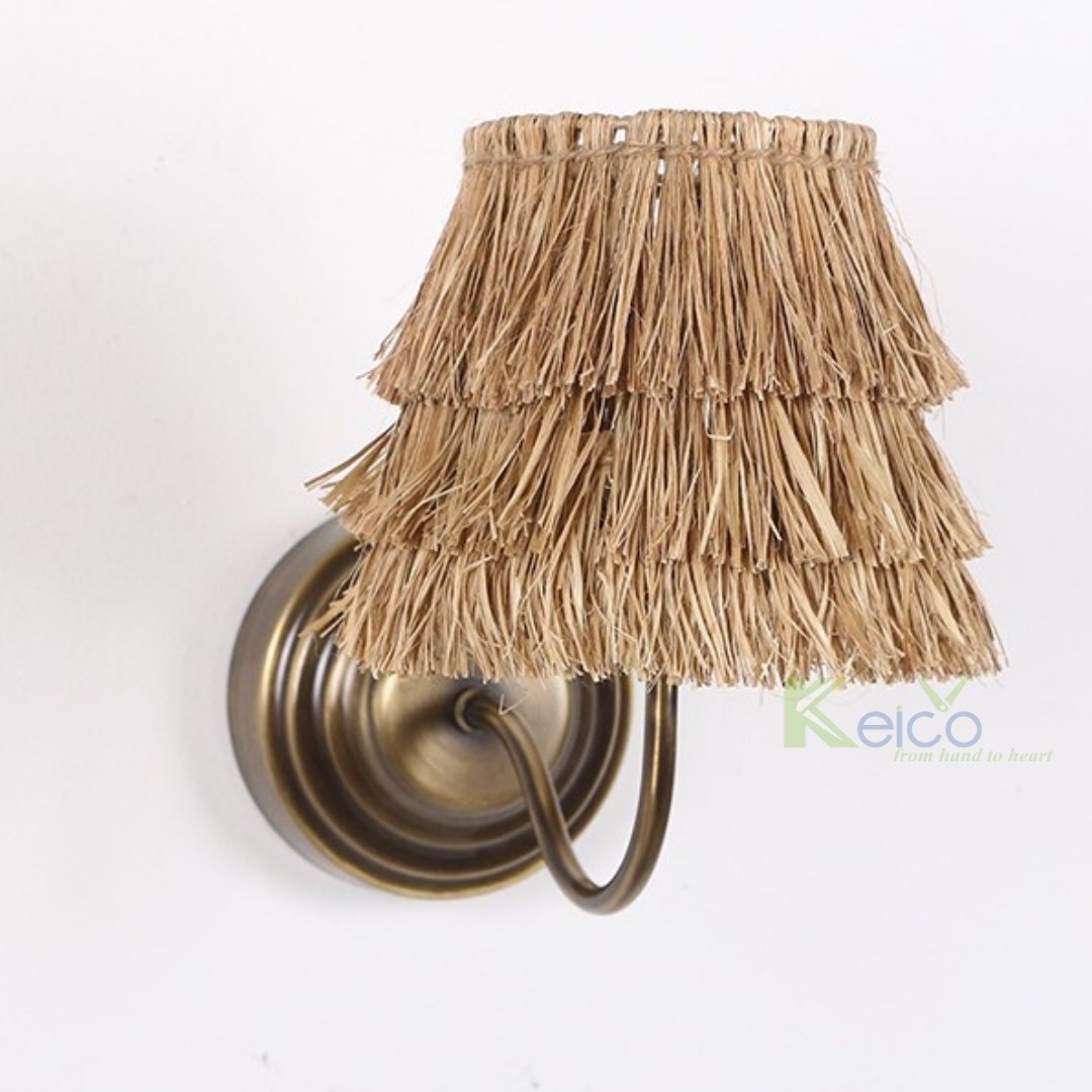 High Quality Wholesale Handmade Seagrass Wall Lights Wall Lamps Mats & Pads Wall Decorations made From Vietnam