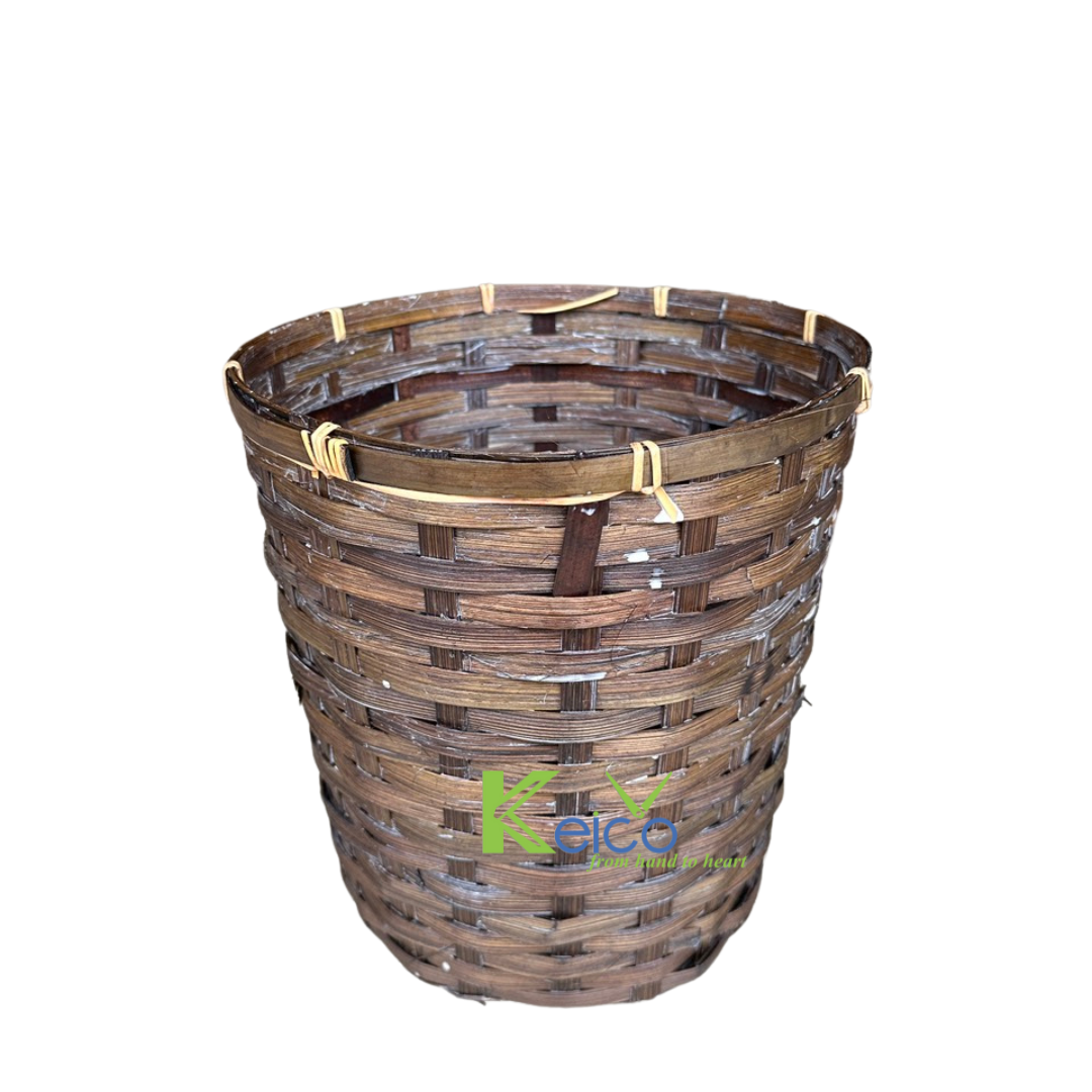 New products Easter 2023 Handmade Rattan Bins Large  Rattan Straw Basket Storage For Shelf Storage Containers From Keico VietNam