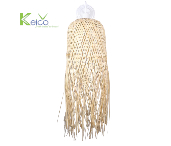 2024 High Quality and Eco Friendly Bamboo Lampshade Vintage Bamboo Pendant Light Bamboo Wall Hanging Lights Decors From Keico Vi