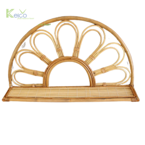 Hot selling new modern design 2024 rattan wall hanging shelf with best price and high quality for wholesale