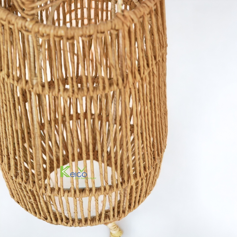 Customized Lampshade Frames Wholesale 2024 New Design Rattan Floor Lamp For Luxury Decoration Lower Shelf From Vietnam