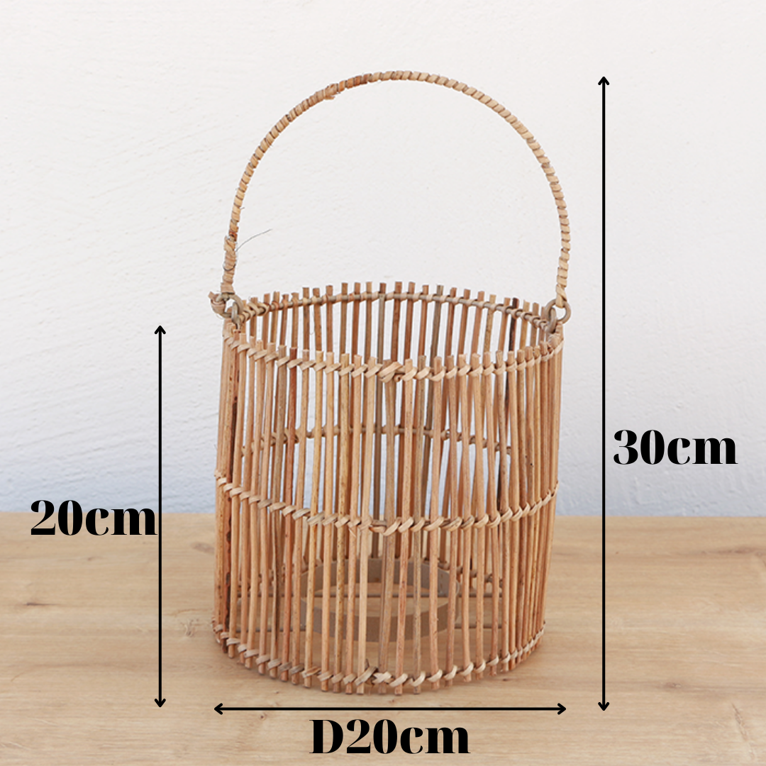 Set of 3 New Pole Night Sublimation Lighting Outdoor Camping Antique Large Storm Wicker Solar Garden Rattan Wood Lantern