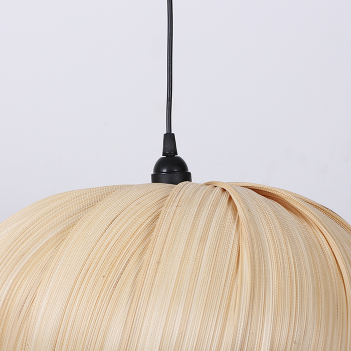 Eco-friendly Bamboo  Wicker Pendant Ceiling Lamp Shade & Cover Round Customize (any Color as Your Like) Handicraft Vietnam Light