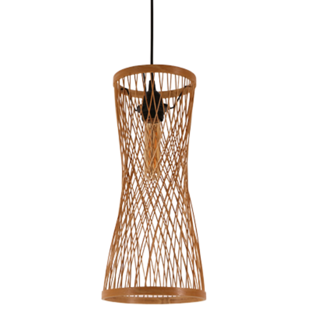 Modern Handmade Rattan Chandeliers Wicker Rattan Hanging Ceiling Lamp Retro Lighting For Home Woven Chandelier Pendant Light