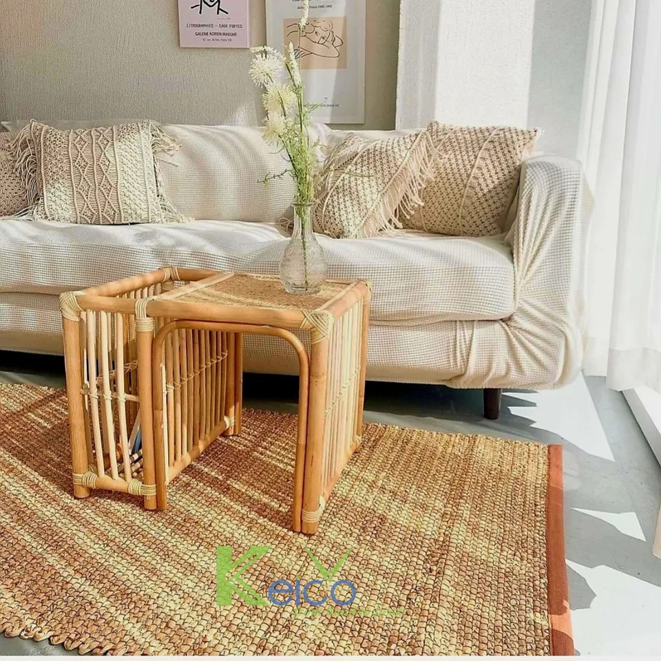 Best Sellers Boho Rattan Sidetable and Shelf for Living Room Bedroom Home Decoration Made in Viet Nam from Keico