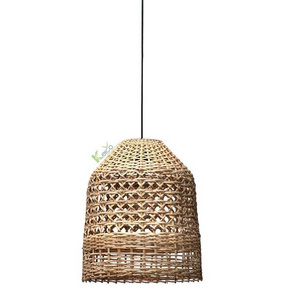 Best Selling Industrial Rattan Lampshade Natural Rattan Lamp Handmade Vintage Rattan Chandelier Light for Farmhouse