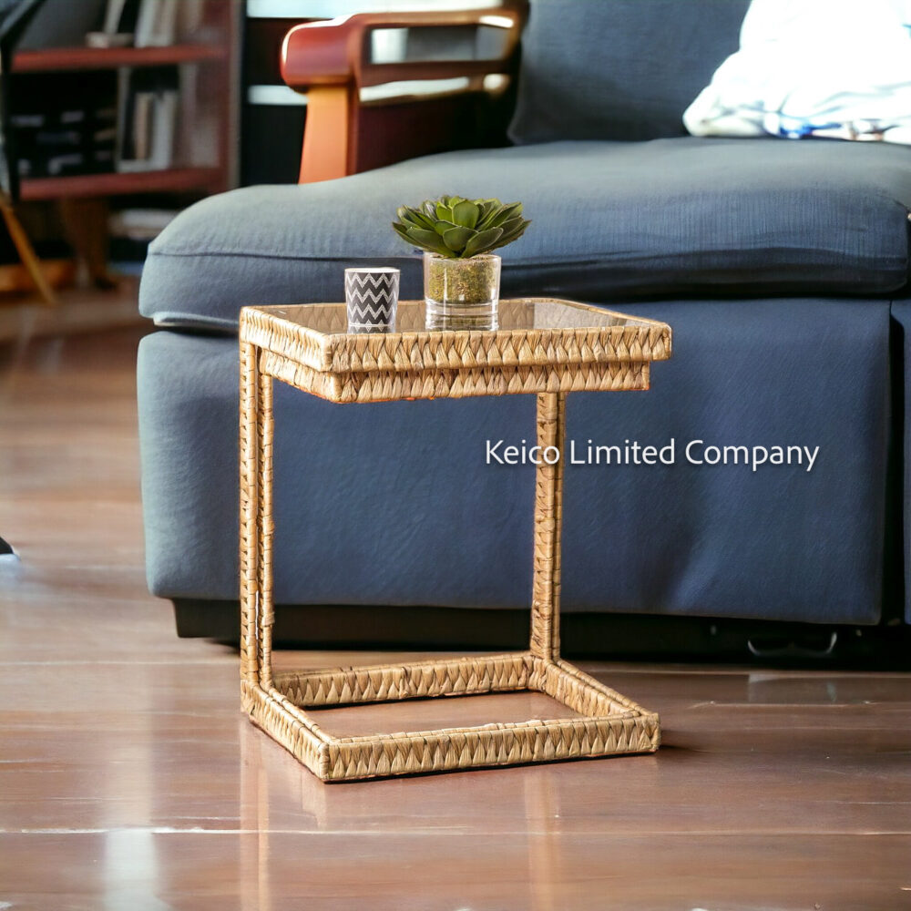 Minimalist boho side table eco-friendly products made in Vietnam new design for 2024 design coffee table home decor