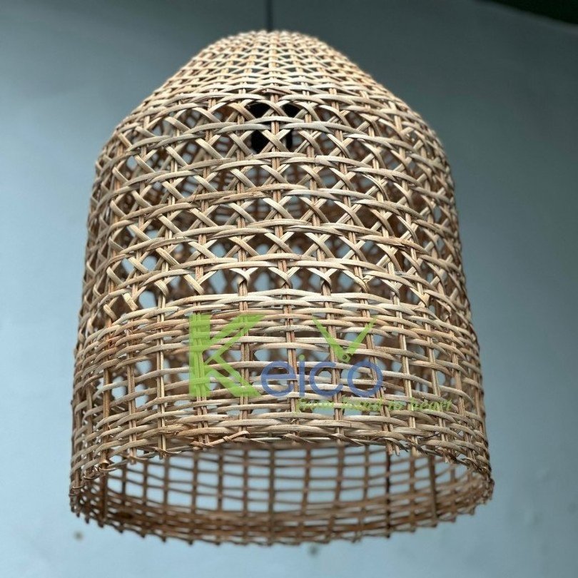 Best Selling Industrial Rattan Lampshade Natural Rattan Lamp Handmade Vintage Rattan Chandelier Light for Farmhouse