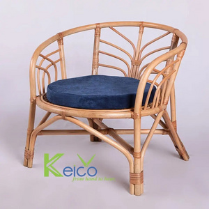 Hot Selling Traditional and Rustic Design Boho Rattan Chair for Home Decor made in Viet Nam from Keico