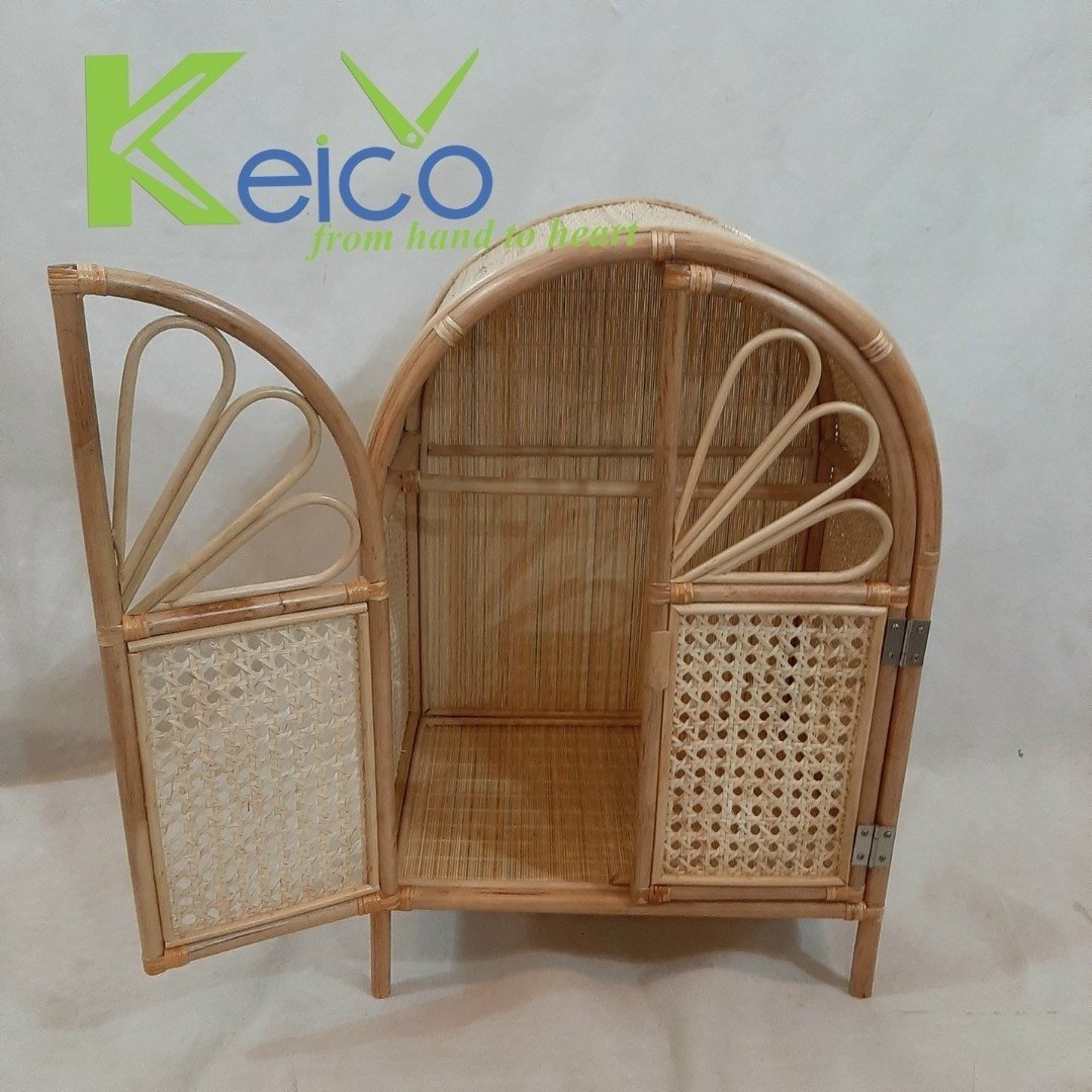 New modern design 2023 with best price and high quality natural materials handmade bookshelf rattan lampshade