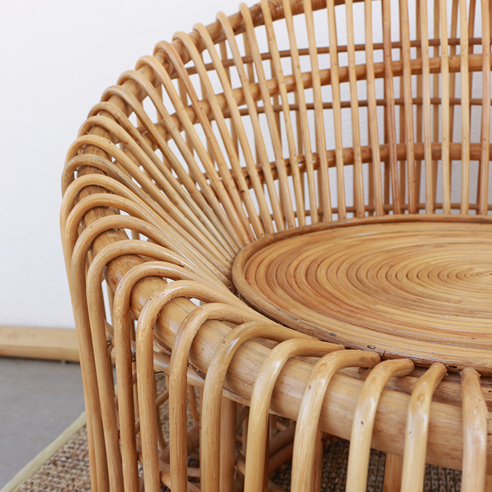 Hot product elegant rattan furniture natural eco-friendly rattan chair with high-quality for decorate home coffee shop