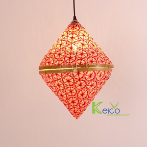 Wholesale new designs 2023 kitchen pendant lights natural eco-friendly bamboo lampshade with best price and high quality