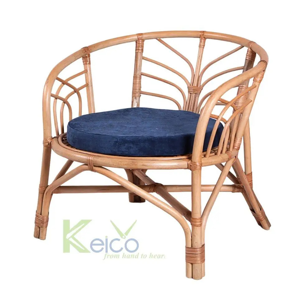 Hot Selling Traditional and Rustic Design Boho Rattan Chair for Home Decor made in Viet Nam from Keico