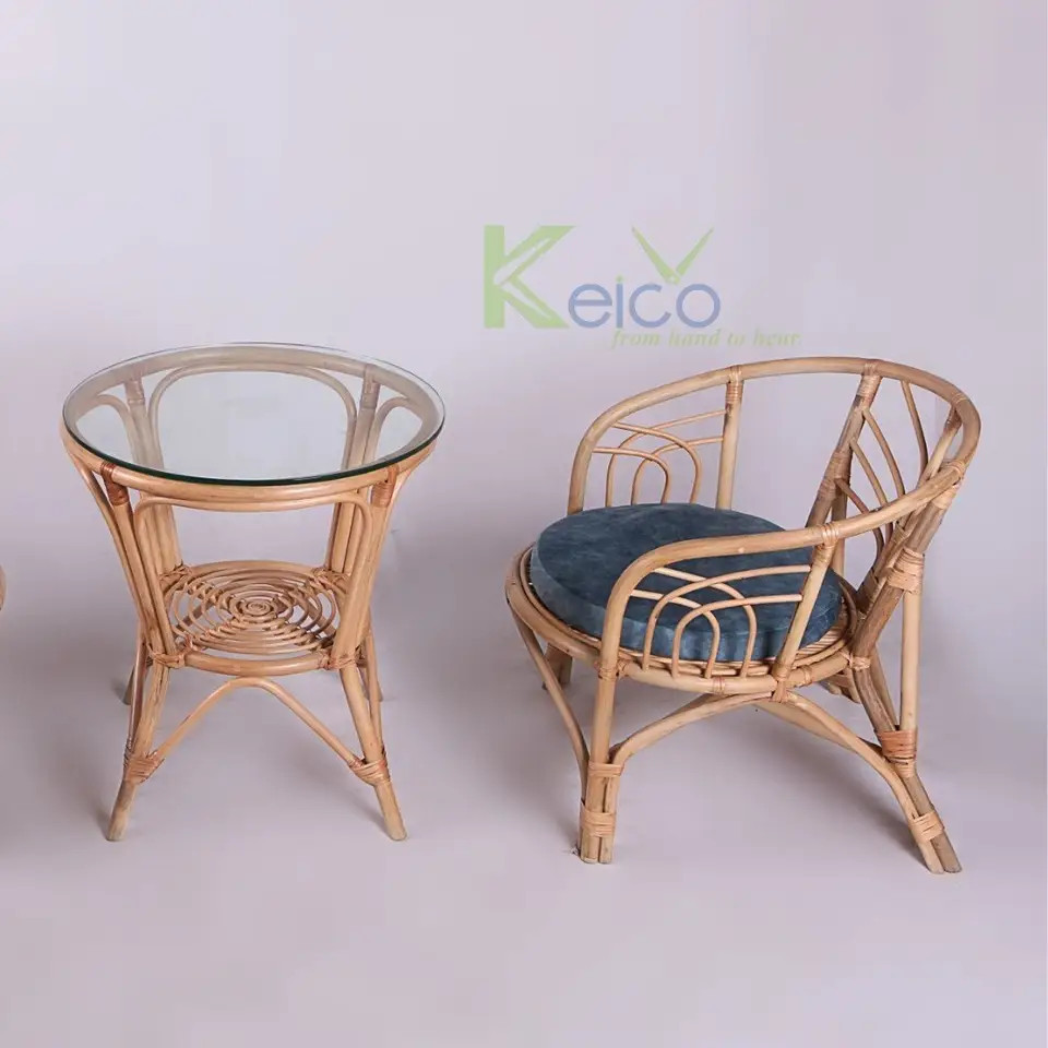 Hot Selling Traditional and Rustic Design Boho Rattan Chair for Home Decor made in Viet Nam from Keico