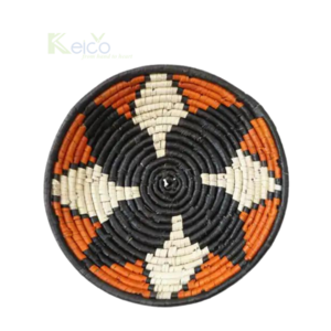 Scandinavian Style Seagrass Wall Decoration With Black Orange White Color Eco-Friendly Cheap Price Wholesale Made in Vietnam