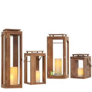 Keico New Outdoor Collection Wood Lantern For Lighting and Decoration Garden Pole Night Sublimation Lighting Outdoor Camping