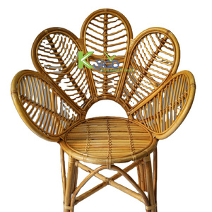 Natural modern high quality rattan chair indoor outdoor unique design rattan furniture vintage wicker chair for kids