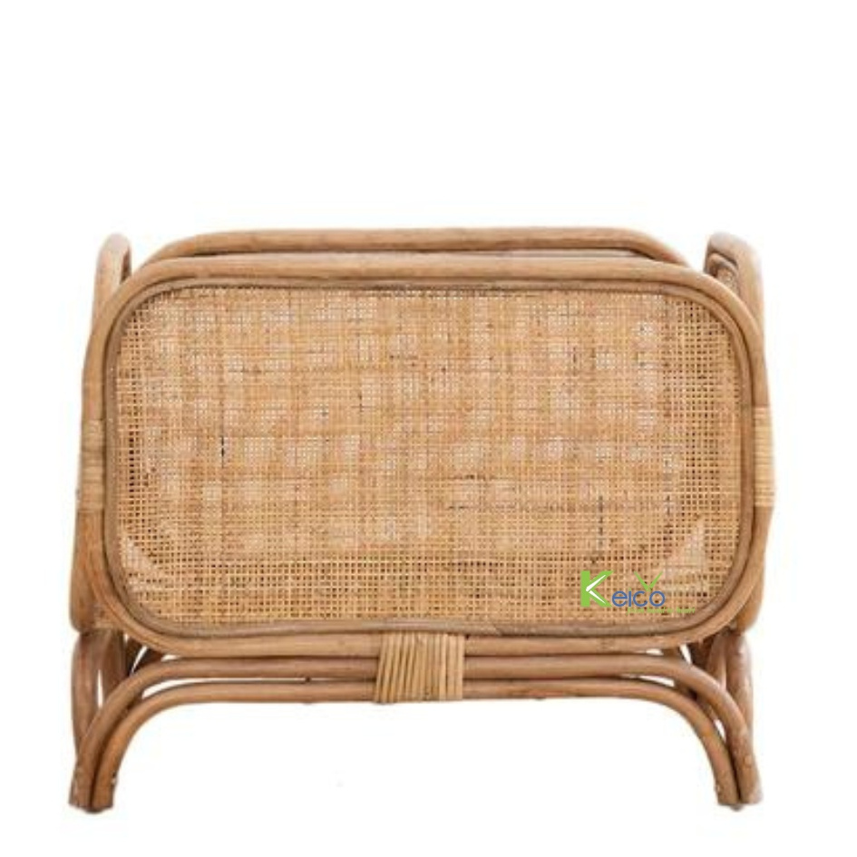 Vietnam Special Rectangular Rattan Rattan Webbing Cane Planter Rattan Flower Vase For Home Decor Hotel Decor Restaurant Decor