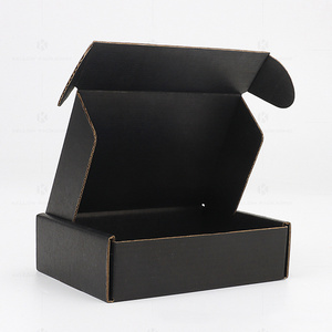 Kellow Ready Stock Cardboard Matte Black Packing Postal Boxes For Shipping Packaging