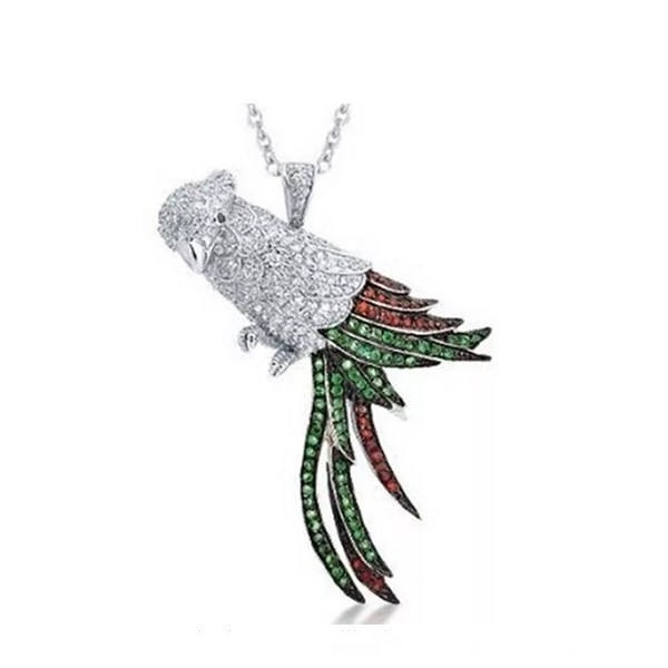 Keiyue Love parrot birds shaped in the formal dress party The best gift brooches designer Brand