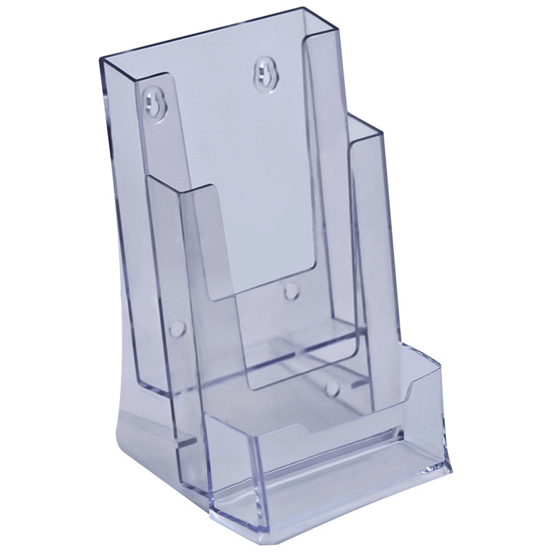 Kejea high clear acrylic trade shows document display holder with business card holder