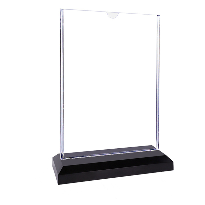 Kejea Customize A8 Acrylic Sign Holder Transparent Clear Menu Advertising Display Stand Desktop Holder