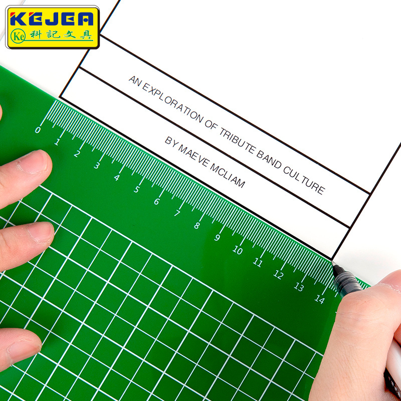 Kejea Solid Smooth edges Hard Clip board Nursing writing A4 Transparent Plastic Clipboard with Tick mark