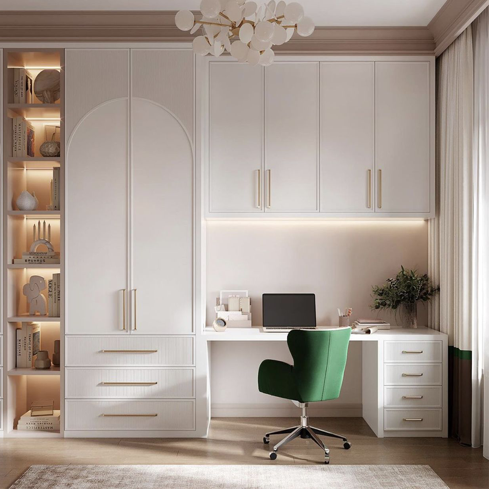 Modern Durable Bedroom Furniture Almirah Wardrobe Clothes Combination Designs Cupboards Wooden Veneer Wardrobes