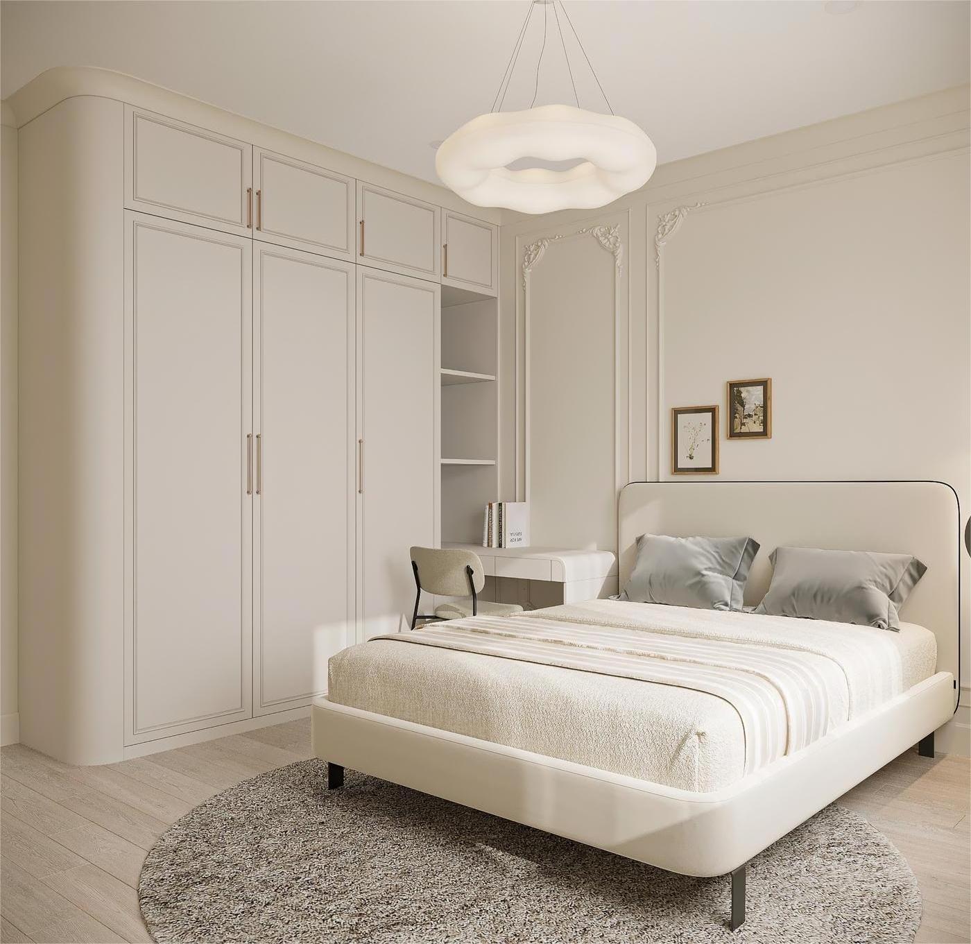 KEJIA New Model Modern Bedroom Furniture S et walk in modern 3 door wardrobe closet with dressing table