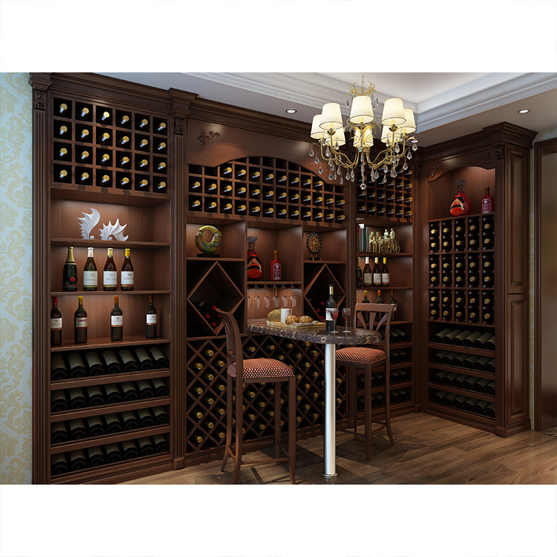 Kejahome Customized Living Room Furniture Wooden Bar Cabinet Storage Modern Curio Display Bar Corner Wine Cabinet Luxury