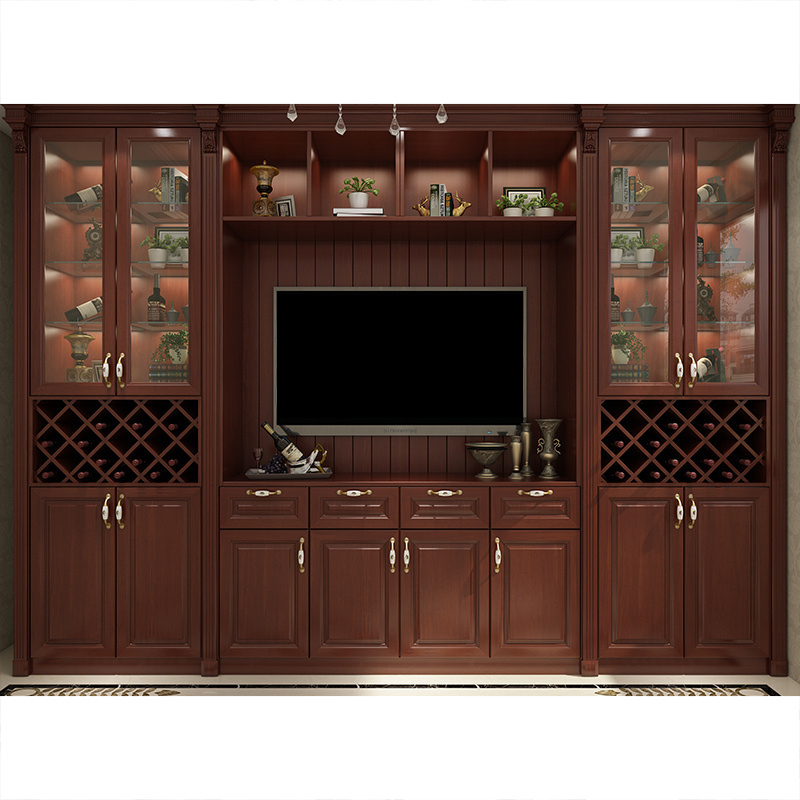 Kejahome Customized Living Room Furniture Wooden Bar Cabinet Storage Modern Curio Display Bar Corner Wine Cabinet Luxury