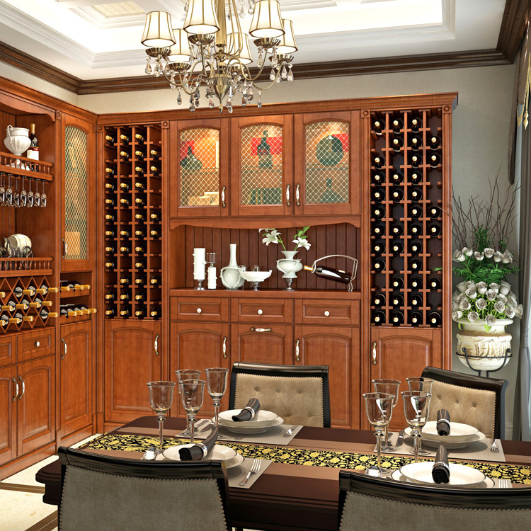 classic palace antique luxurious furniture wine cabinets solid wood doors panel white wine cabinet