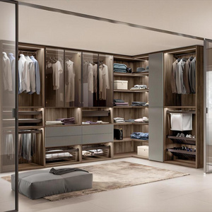 KEJIA Luxury Wardrobe Bedroom Furniture Modular Wooden Custom Modern Design Walk in Closet Wardrobes