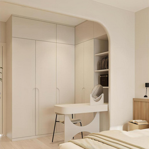 KEJIA New Model Modern Bedroom Furniture S et walk in modern 3 door wardrobe closet with dressing table