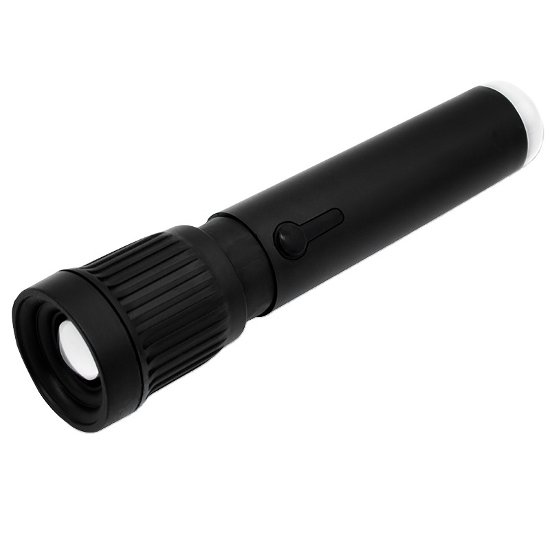 Flashlight rechargeable torch high brightness ABS material black color 1000 lumens  torch flashlight