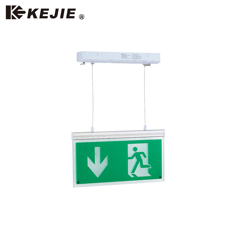 Waterproof Led Emergency Exit Sign Lights For Home Power Failure Rechargeable