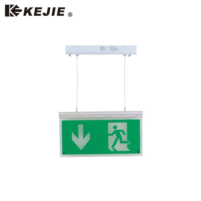 Waterproof Led Emergency Exit Sign Lights For Home Power Failure Rechargeable