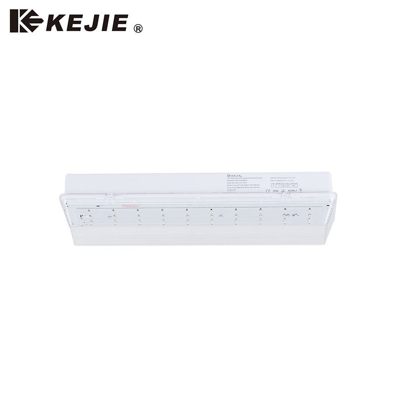 Rechargeable Recessed LED Exit Sign Lights Fire Alarm Emergency Exit Light for Home Power Failure