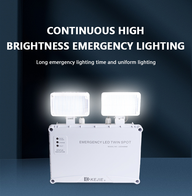 Twin Spot Emergency Light Wholesale Factory Rechargeable Twin Spot Emergency Light Corridor 6W Twin Spot Emergency Light