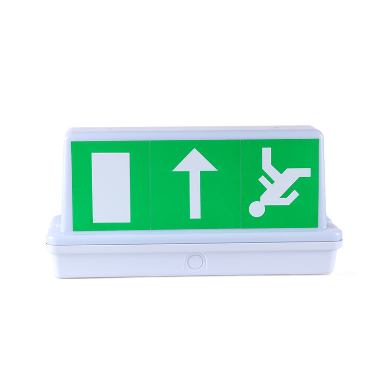 Wall Mounted Automatic Housing Led Emergency Exit Sign Light Combo