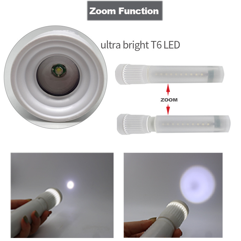 zoom torch light usb torch powerful flashlight outdoor torch led rechargeable flashlights  emergency flashlight