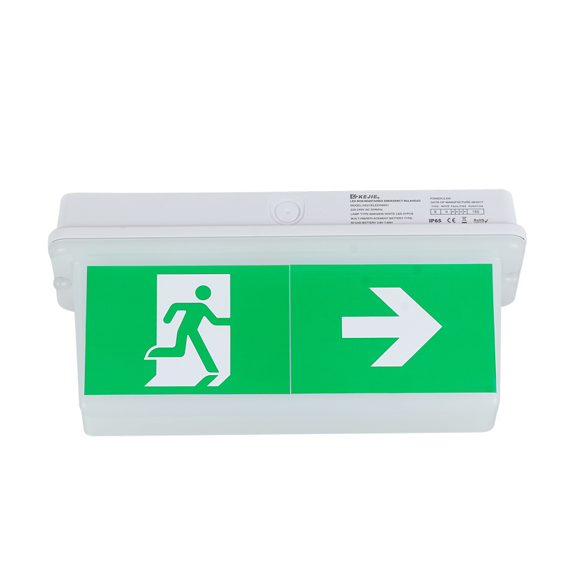 KEJIE Exit Sign Battery Powered Emergency Exit Lights Combo Exit Sign with Battery Backup