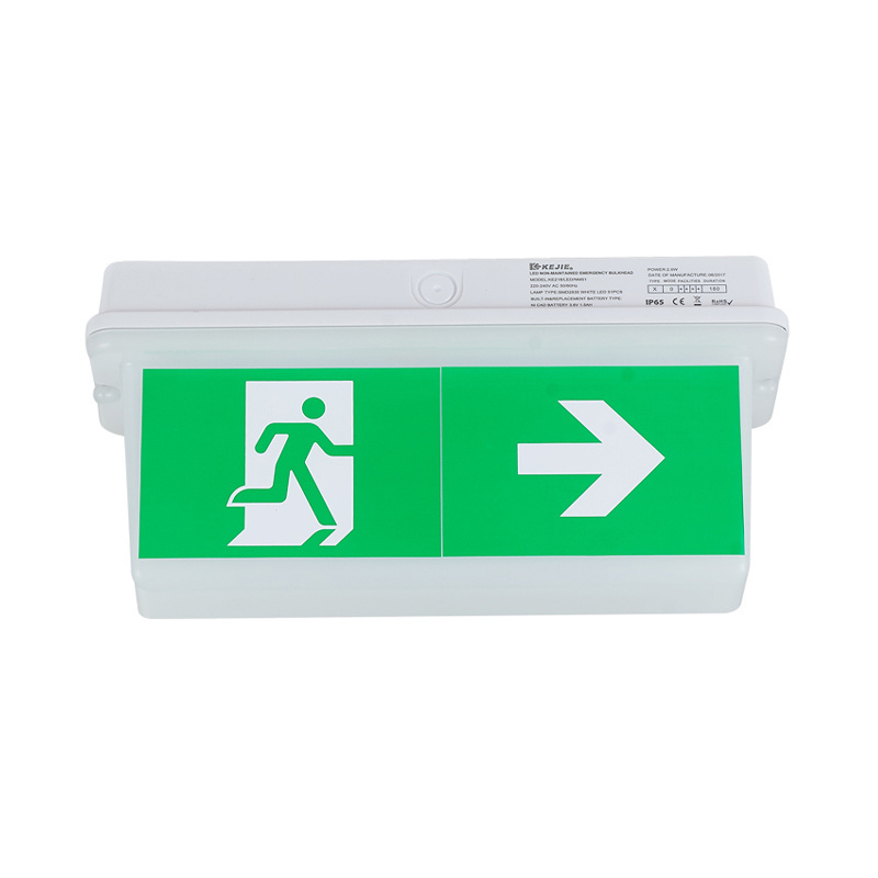 KEJIE Exit Sign Battery Powered Emergency Exit Lights Combo Exit Sign with Battery Backup