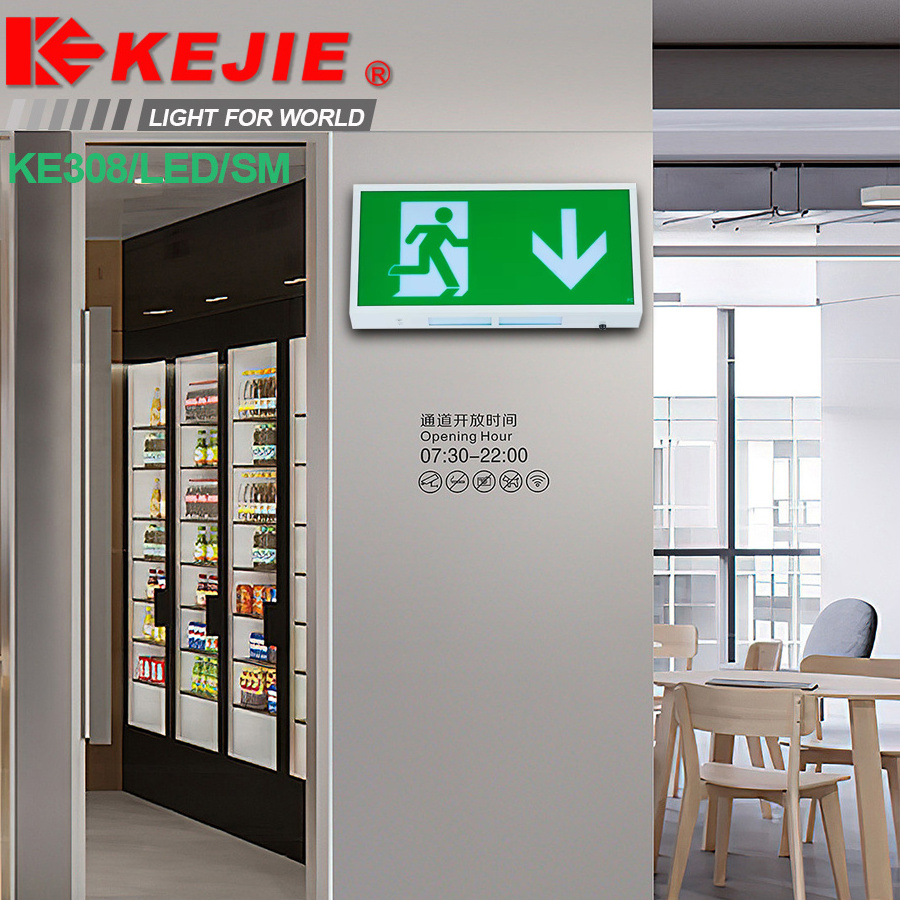 Exit Sign Emergency Light Factory Wholesale Rechargeable Exit Sign Emergency Light Corridor IP20 Exit Sign Emergency Light