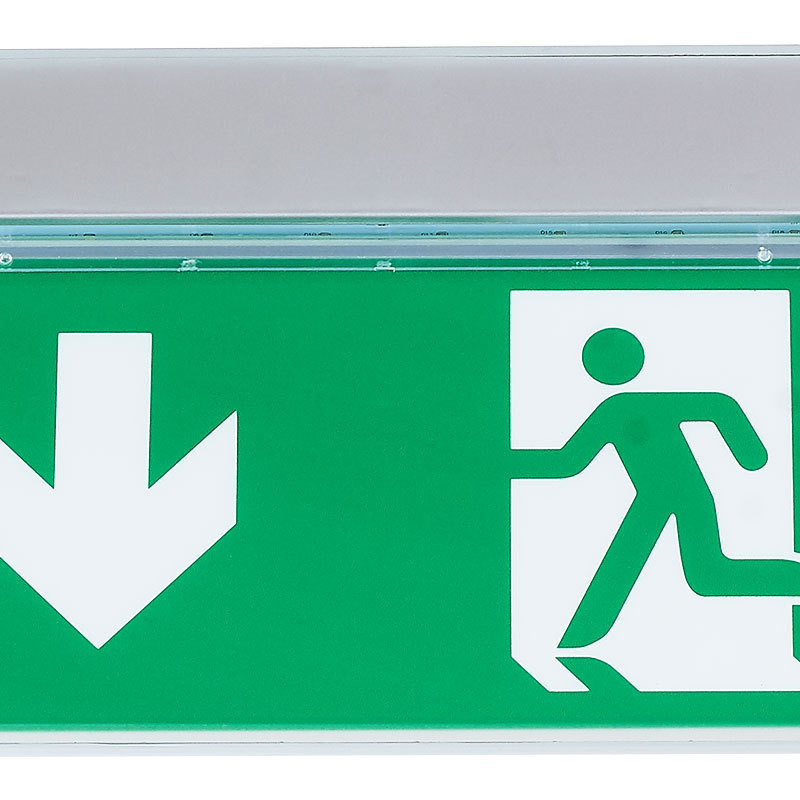 Exit Sign Illuminated Prices Battery Powered Emergency Exit Lights Combo For Business