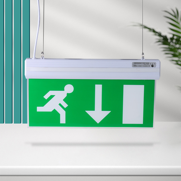 Factory Battery Operated Fire Resistant Led Emergency Exit Sign