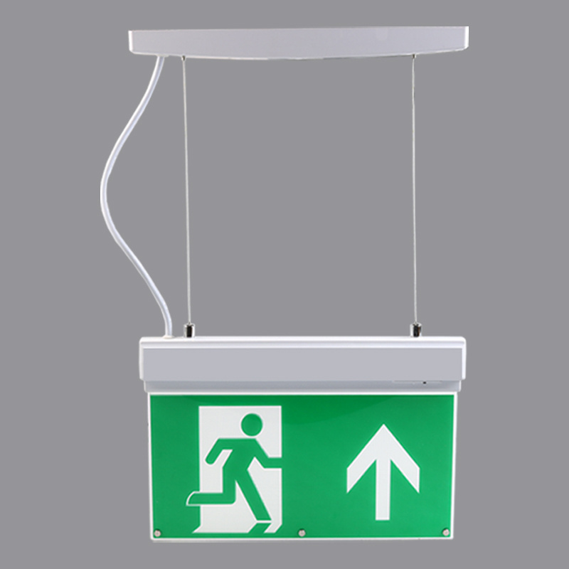 LED Emergency Exit Sign Customized Fire Resistant Led Emergency Exit Sign Hotel Automatic Test Maintained Emergency Exit Signs