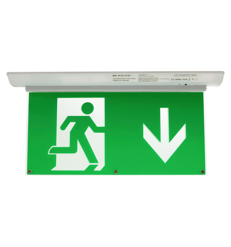 Exit Sign Emergency light Factory ODM Customized Exit Sign Emergency light Corridor Double Sides Exit Sign Emergency light