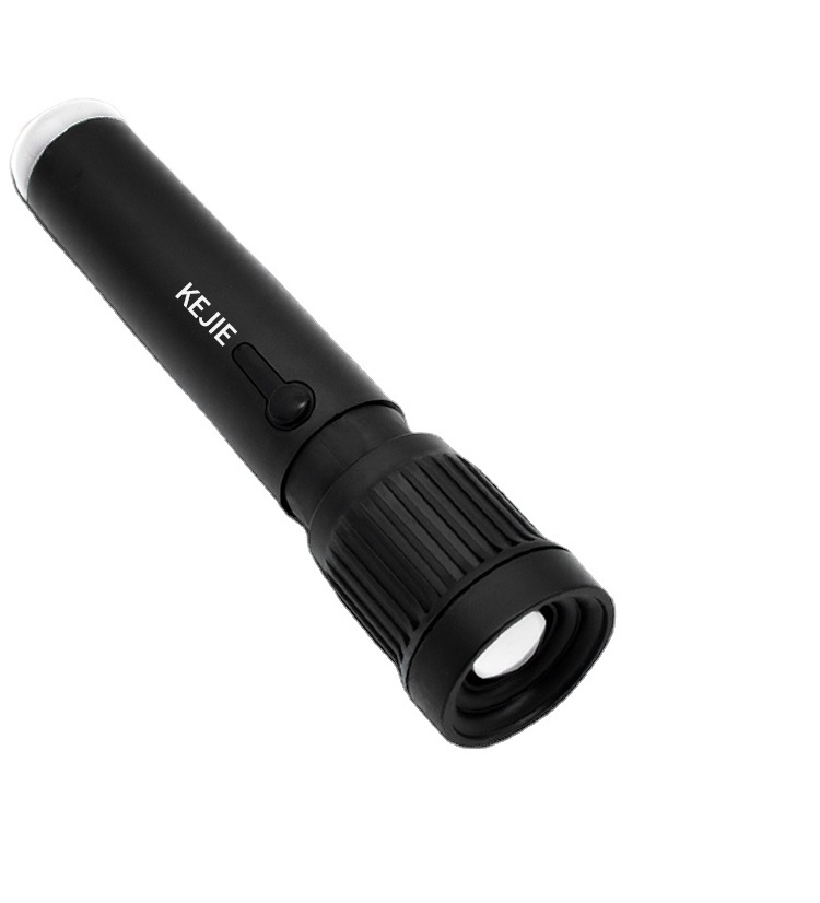 Flashlight rechargeable torch high brightness ABS material black color 1000 lumens  torch flashlight