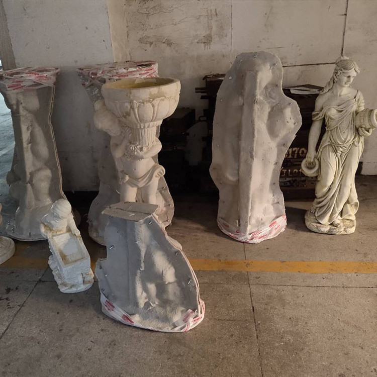 Statuary Concrete Cement Making Garden Latex Rubber Molds For Statues